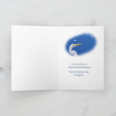 クリスマス、素晴らしい白鷺および星 シーズンカード (内部)