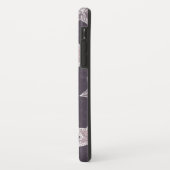 クリスマス 紫色 雪の結晶 星柄 Case-Mate iPhoneケース (裏面/左)