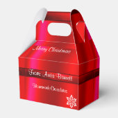 クリスマス、結婚の、サテンのギフトボックス フェイバーボックス (裏面サイド)