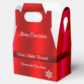 クリスマス、結婚の、サテンのギフトボックス フェイバーボックス (オープン)