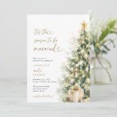 クリスマス 結婚式 招待状 (スタンド正面)