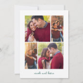 クリスマス 結婚式 Save The Date セーブザデート (裏面)