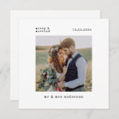 クリスマス＆結婚記念第一弾 ウェディングフォト シーズンカード (正面/裏面)