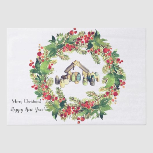 クリスマス 薄葉紙 (正面)