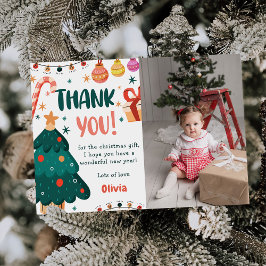 クリスマス・誕生日パーティーお礼カード写真 招待状