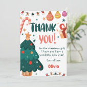 クリスマス・誕生日パーティーお礼カード 招待状 (スタンド正面)