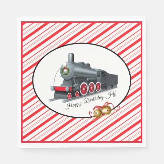 クリスマス/誕生日紙ナプキンス スタンダードランチョンナプキン (正面)