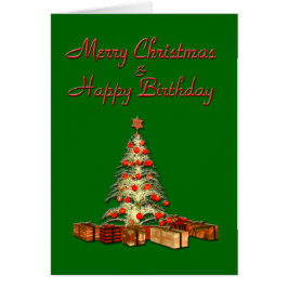 クリスマス 誕生日 グリーンカード