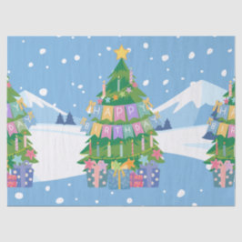 クリスマス＋誕生日＋ティッシュペーパー 12月25日 プレゼント 薄葉紙