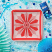 クリスマス、誕生日、パーティー 花のアート ペーパープレート (パーティー)