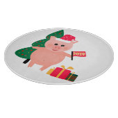 クリスマス、豚の年 カッティングボード (角)