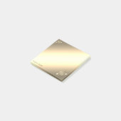 クリスマス、贋金雪の結晶-名入れ ポストイット (アングル)