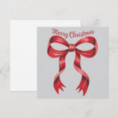 クリスマス 赤いコケッティ ボウ ガーリー (正面/裏面)