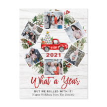 クリスマス 赤いトラック 6枚写真の年のはじまり