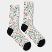 クリスマス 赤いヒイラギの実 ソックス (右)
