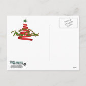 クリスマス – 赤いリボンツリー – Doberman Crestie (裏面)