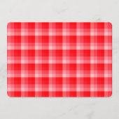 クリスマス 赤い格子縞 ホリデー 斜め ストライプ (裏面)