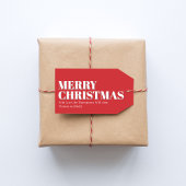 クリスマス 赤と白 オーダーメイド ギフトタグ