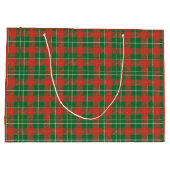 クリスマス 赤と緑のチェック柄 ラージペーパーバッグ (裏面)