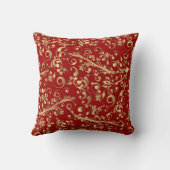 クリスマス(赤と金ゴールド) クッション (裏面)