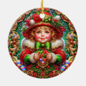 クリスマス～赤緑19世紀～ セラミックオーナメント (裏面)