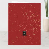 クリスマス（赤）カード カード (裏面)