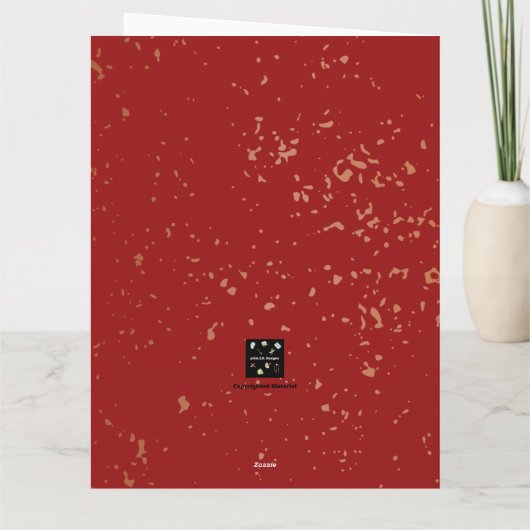 クリスマス（赤）カード カード (裏面)