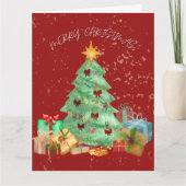 クリスマス（赤）カード カード (正面)