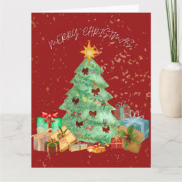 クリスマス（赤）カード カード