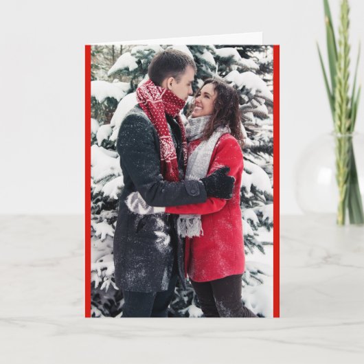 クリスマス 赤 テーマ 写真 1 枚~2 枚 (正面)