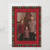 クリスマス 赤 バッファロー タータン チェック 2枚の写真 (正面)