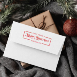 クリスマス 赤 ポスト オフィス セルフインキングスタンプ