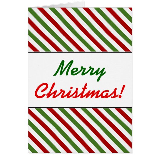 クリスマス、赤、白、緑のパターストライプのン (正面)
