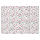 クリスマス，赤，白，雪片，冬，新年 テーブルクロス (正面(横))