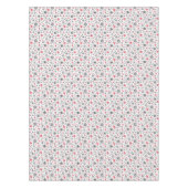 クリスマス，赤，白，雪片，冬，新年 テーブルクロス (正面)