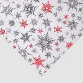 クリスマス，赤，白，雪片，冬，新年 薄葉紙 (詳細)