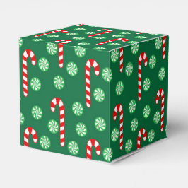 クリスマス 赤 緑 キャンディケーン フェイバーボックス