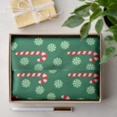 クリスマス 赤 緑 キャンディケーン 薄葉紙 (ギフト)