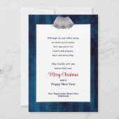 クリスマス 軍事用 リース 単体 両面 招待状 (裏面)