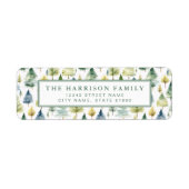 クリスマス 返送先住所ラベル ラベル (正面)