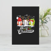 クリスマス 野球ボール サンタ帽子 エルフ トナカイ 楽しい (スタンド正面)