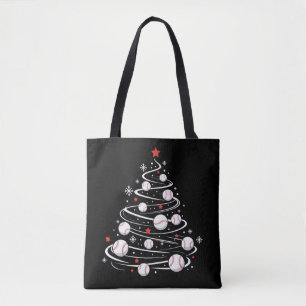クリスマス 野球 ツリー クリスマスツリー 野球好き トートバッグ