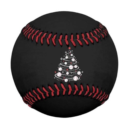 クリスマス 野球 ツリー クリスマスツリー 野球好き 野球ボール (正面)