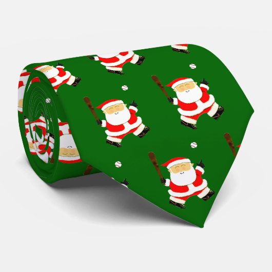 クリスマス 野球 ホリデー ネクタイ (ロール)