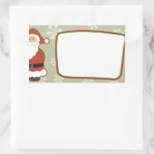 クリスマス 長方形シール (バッグ)