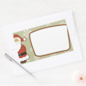 クリスマス 長方形シール (封筒)
