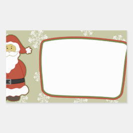 クリスマス 長方形シール