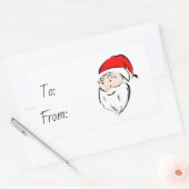 クリスマス 長方形シール (封筒)