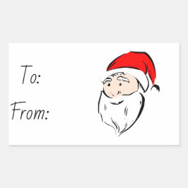 クリスマス 長方形シール