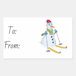 クリスマス 長方形シール